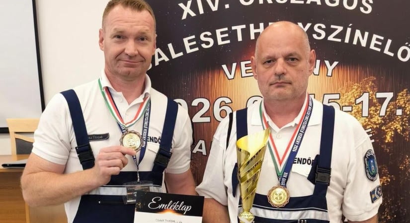 Nemcsak a versenyen bizonyítottak: életet mentettek a baranyai balesethelyszínelők