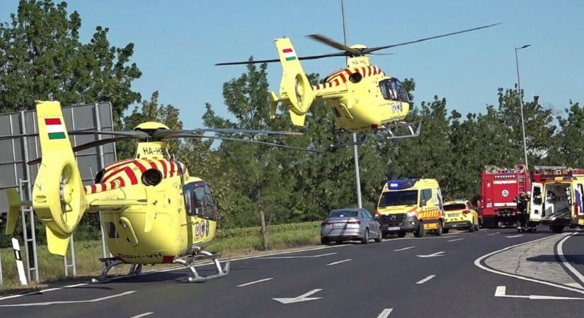Nagyon súlyos baleset történt – három mentőhelikoptert is küldtek a helyszínre