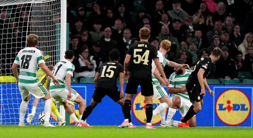 Zachariassen sarokkal szerzett gólt a Celtic ellen – videók