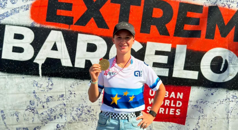 Molnár Noémi győzelmet aratott a barcelonai BMX Freestyle versenyen