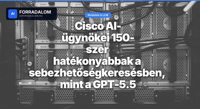 Cisco AI-ügynökei 150-szer hatékonyabbak a sebezhetőségkeresésben, mint a GPT-5.5
