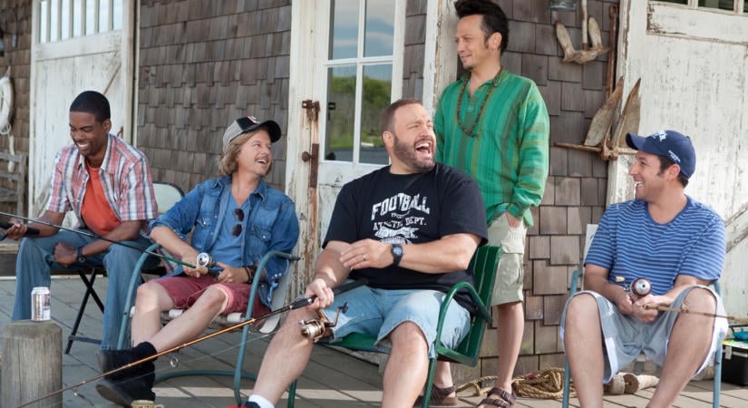 Forog a 3. rész, 16 év után újra együtt a Nagyfiúk sztárjai: Kevin James felismerhetetlen, Salma Hayek még mindig gyönyörű – Fotó