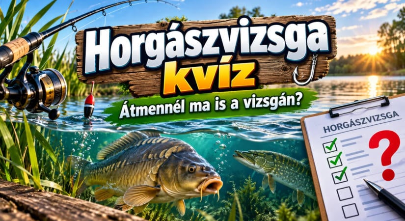 Horgászvizsga kvíz: átmennél ma is a vizsgán?
