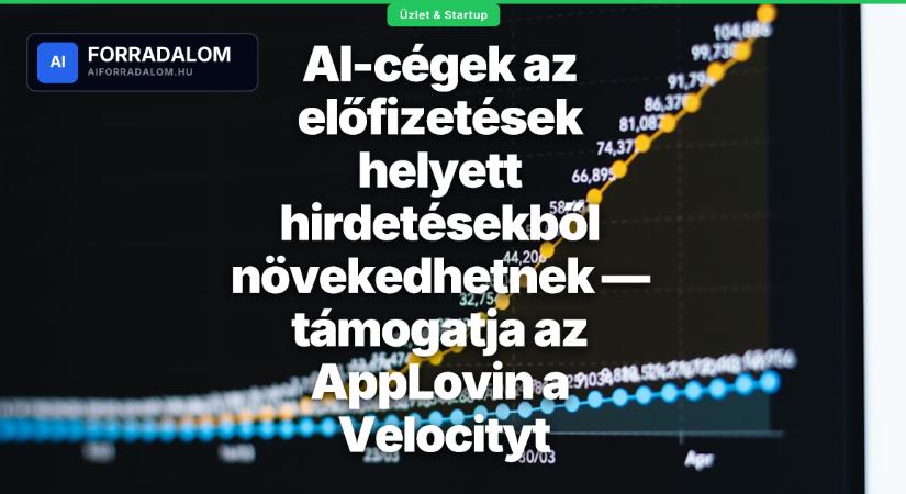 AI-cégek az előfizetések helyett hirdetésekből növekedhetnek — támogatja az AppLovin a Velocityt
