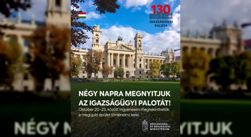 Négy napra megnyílik az Igazságügyi Palota a látogatók előtt