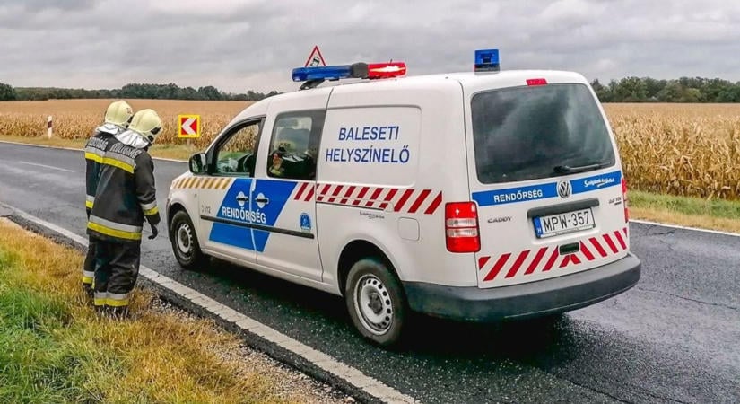 Baleset történt a 8-ason, Szemenye határában