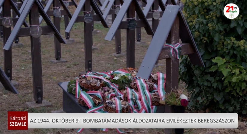 Az 1944. október 9-i bombatámadások áldozataira emlékeztek Beregszászban – (videó)