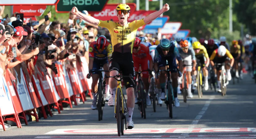 Vuelta: Brennan fölényesen nyerte meg a sprintszakaszt, Pogacar maradt pirosban