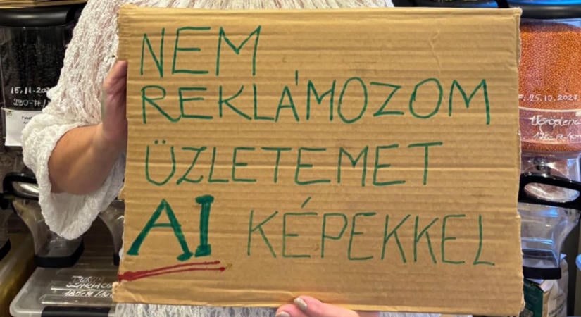 Nekiment az AI-reklámoknak egy magyar boltos, tiltakozásra hívja a vállalkozókat