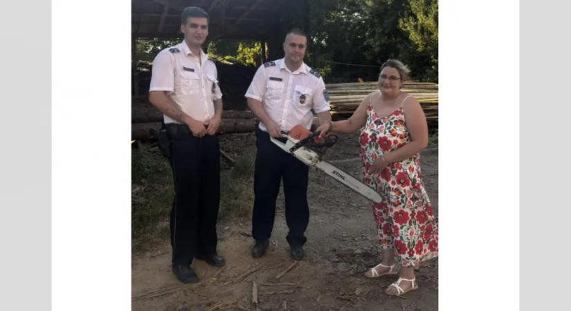 Lopott láncfűrészt foglaltak le a rendőrök Bakócán