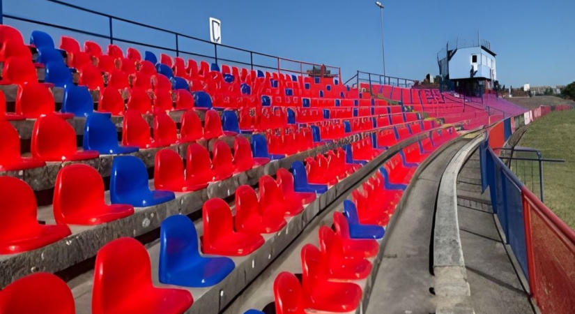 Az Olajbányász-stadion már egy egészen más arcát mutatja