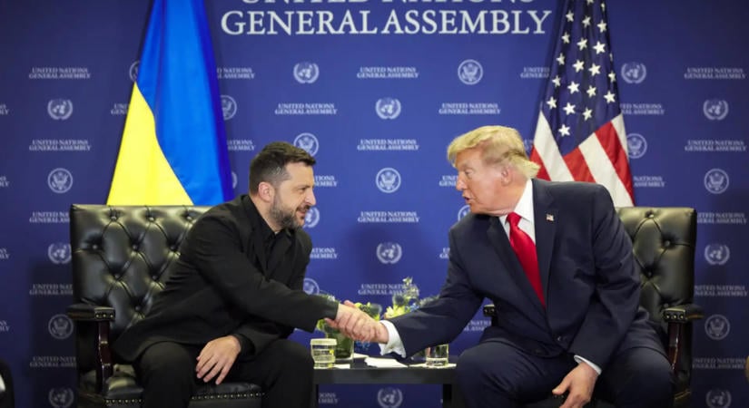 Zelenszkij a háború lezárásáról és energetikai tűzszünetről tárgyalt Trumppal New Yorkban