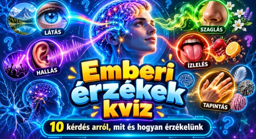 Emberi érzékek kvíz: 10 kérdés arról, mit és hogyan érzékelünk
