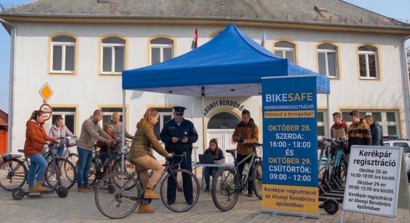 Így kerülhet meg, ha ellopják: ingyen regisztrálhatja kerékpárját és rollerét Abonyban