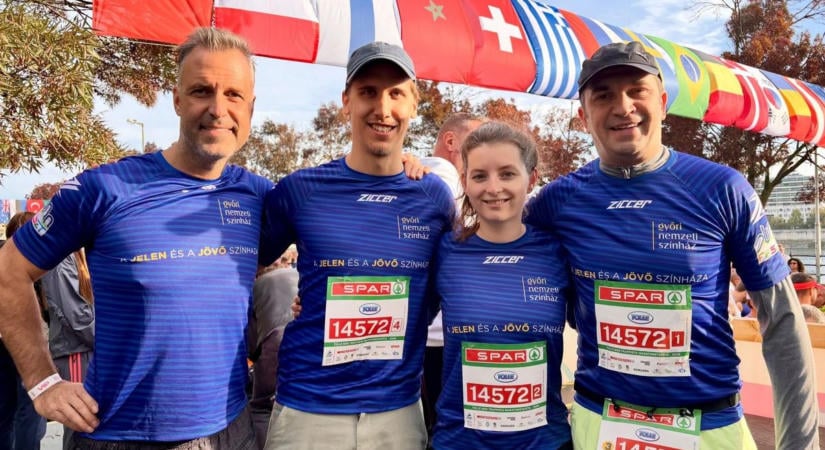 Ilyen fittek a győri színészek, ennyi idő alatt futották le a maratont - fotó