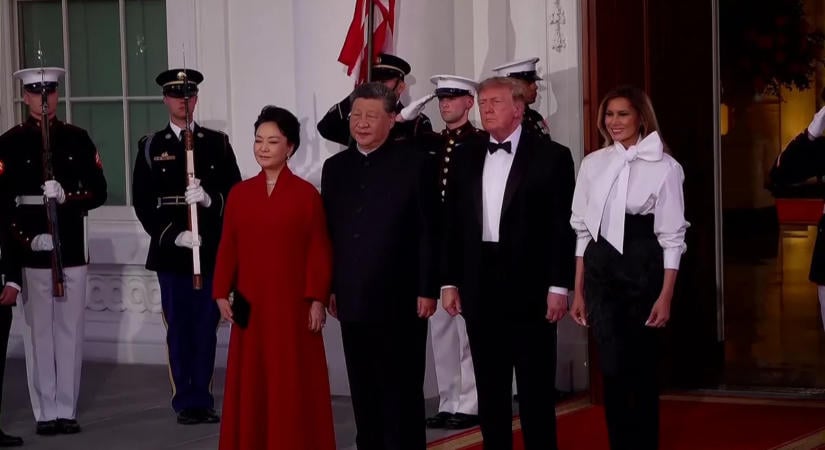 HírTV-tudósítás Pekingből – Így fogadta a kínai elnök Donald Trumpot