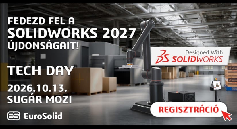 SOLIDWORKS 2027 újdonságaival várja az érdeklődőket az EuroSolid Tech Day