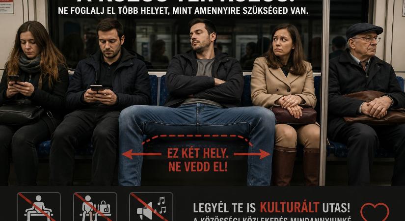 Hereszellőztetés a nyilvános terekben. Köszönjük, nem kérjük a kanterpeszt!