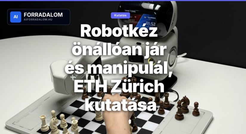 Robotkéz önállóan jár és manipulál, ETH Zürich kutatása