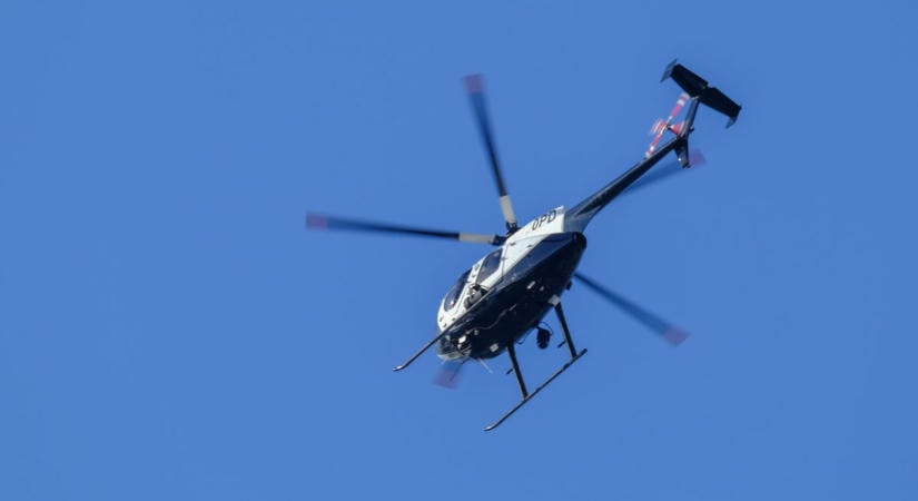 Légi ellenőrzést tartott a Készenléti Rendőrség, amikor nagy füstre lettek figyelmesek