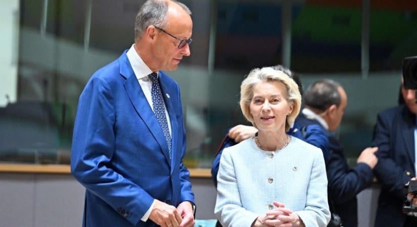 Ursula von der Leyen az erőről beszél, eközben napokon belül megbukhat Friedrich Merz – a német sajtó már keselyűként köröz a kancellár felett