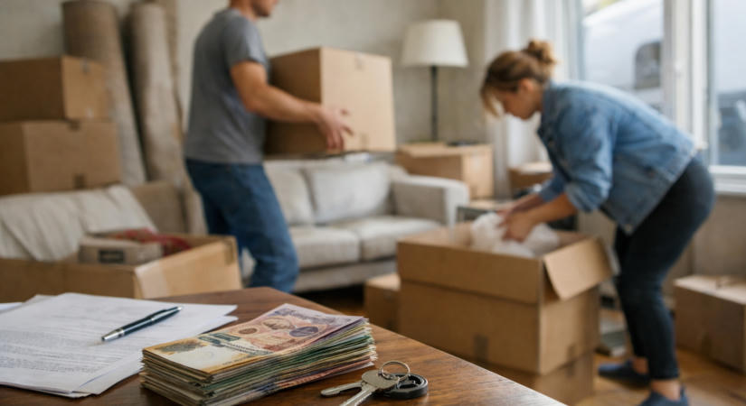 Költözés személyi kölcsönből: kaució, bútor, szállítás – mi férjen bele, és mi ne?