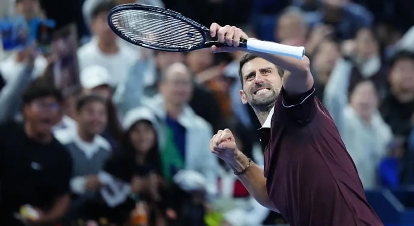 Tenisz: Novak Djokovics tovább menetel Pekingben