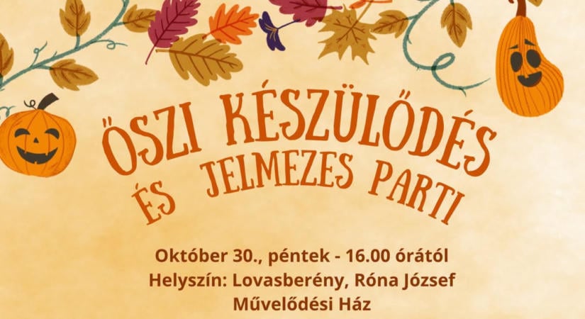 Őszi készülődéssel és jelmezes parti 2026 Lovasberény