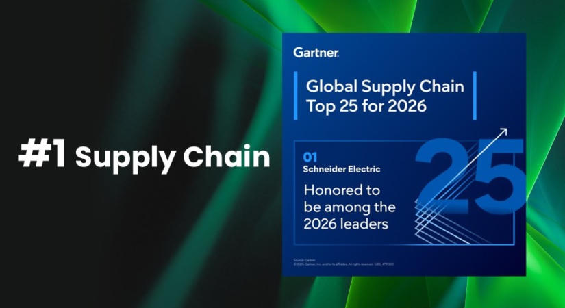Negyedszer végzett az élen a Gartner ellátási lánc rangsorában a Schneider Electric