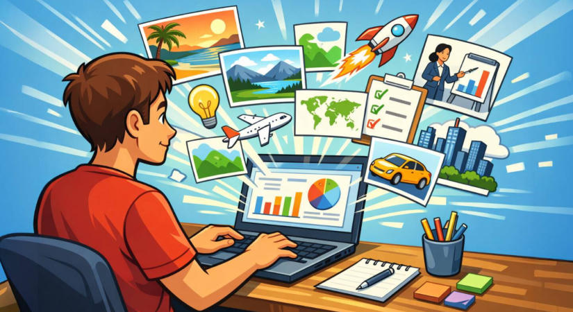 Jó minőségű képek beszerzése a PowerPoint prezentációkhoz, ingyen