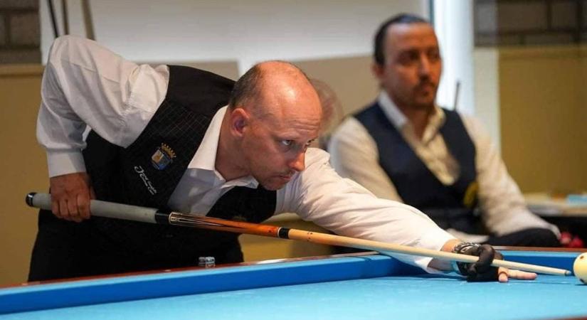 Történelmet írt a tiszaföldvári karambol biliárdos
