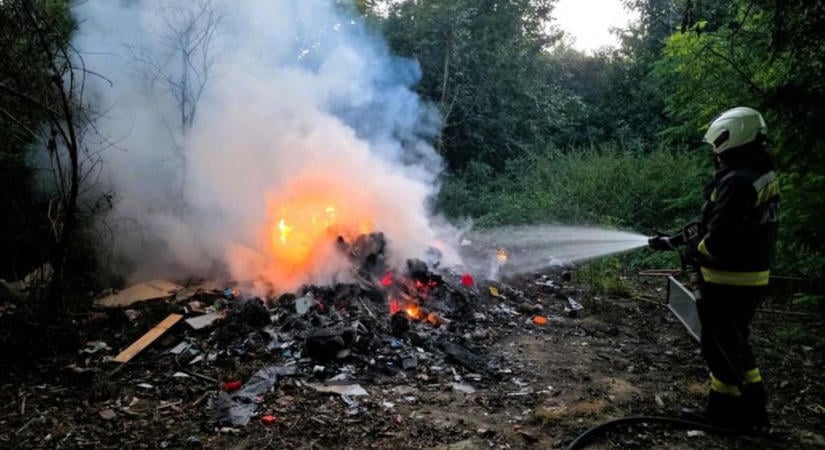 Tűz ütött ki Zalában, présház is veszélybe került