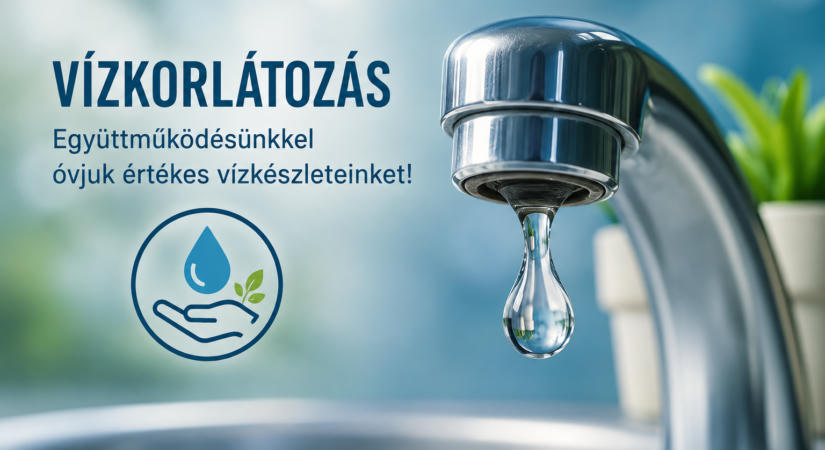 Életbe lépett az I. fokú vízkorlátozás!