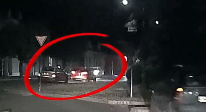 Videó: a rendőrök előtt indult a gyorsulási verseny, lebuktak