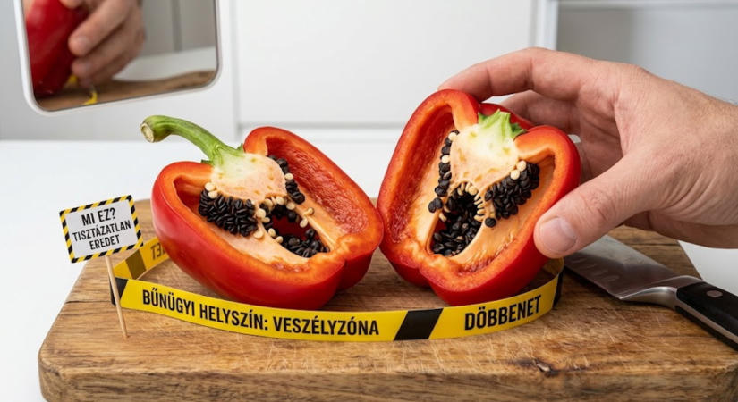 A paprika belsejében feketednek a magok – még ehető?