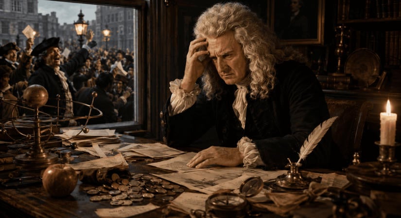 Newton kiszámolta a mindent, de a tőzsdei őrületet ő is benézte