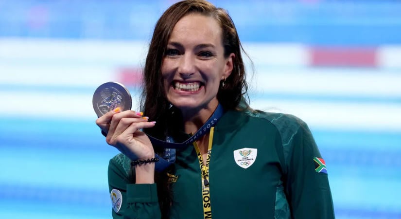 Remek idővel tért vissza a párizsi olimpia után visszavonult dél-afrikai úszósztár