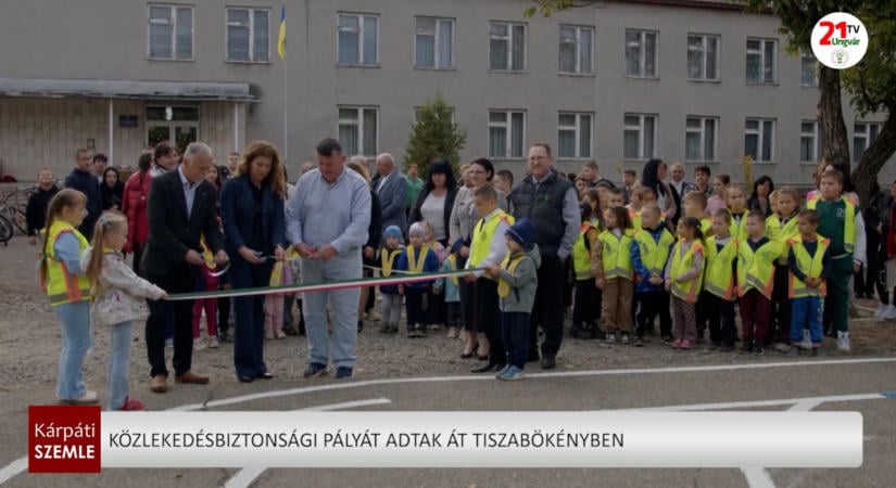 Közlekedésbiztonsági pályát adtak át Tiszabökényben – (videó)