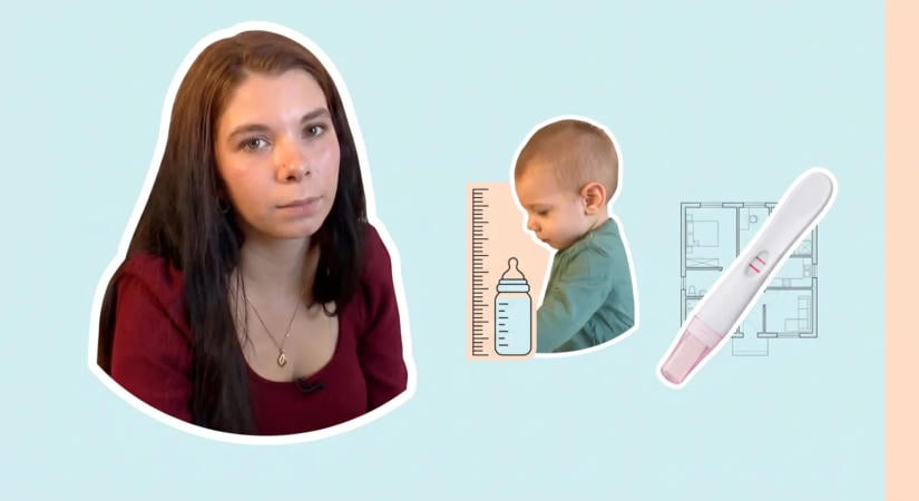 Egyed Lenke 17 évesen a második gyermekét várja
