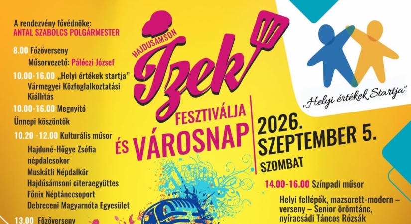 Hajdúsámsoni Ízek Fesztiválja és Városnap 2026
