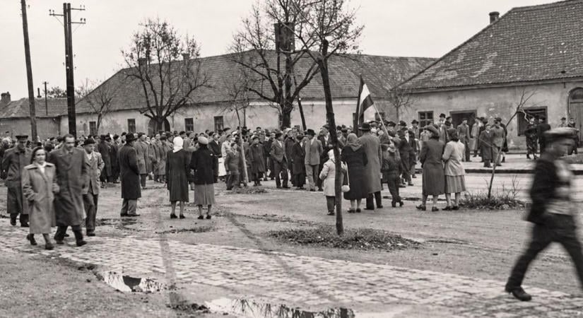 A forradalom napjai Szombathelyen megsárgult újságok hasábjain - régi fotók