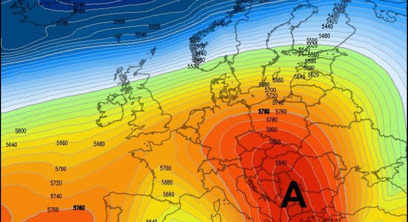 Anticiklon tartja távol tőlünk a frontokat