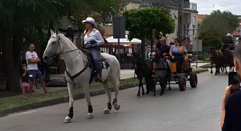 Frissen sajtolt mustot is kóstoltak a cserkeszőlői forgatagban