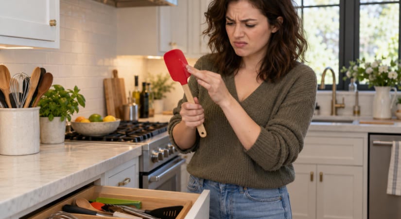 Ragacsos a szilikon spatula? Egy egyszerű házi módszer segíthet, mielőtt kidobnád