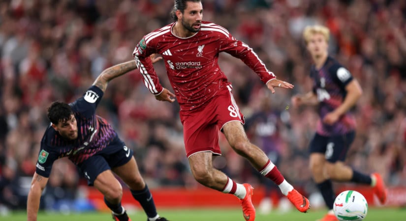 Szoboszlai Dominik a Liverpoollal utazott Linzbe a sérülése ellenére