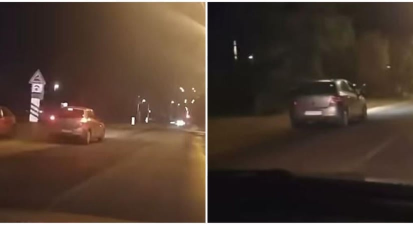 Világítás nélkül, szemben hajtott az autókkal egy sofőr, két fiatal állította meg – videó