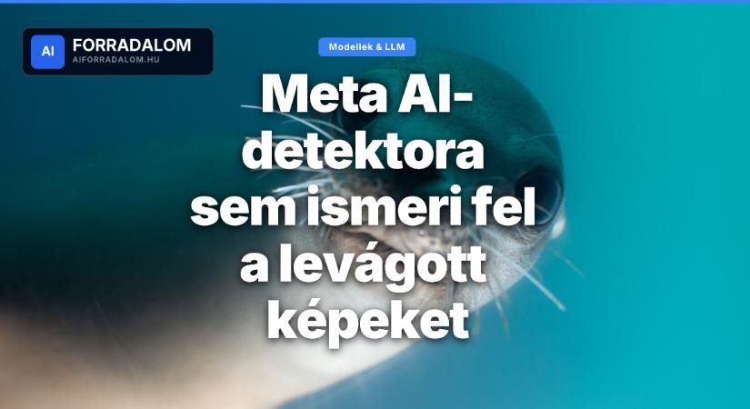 Meta AI-detektora sem ismeri fel a levágott képeket