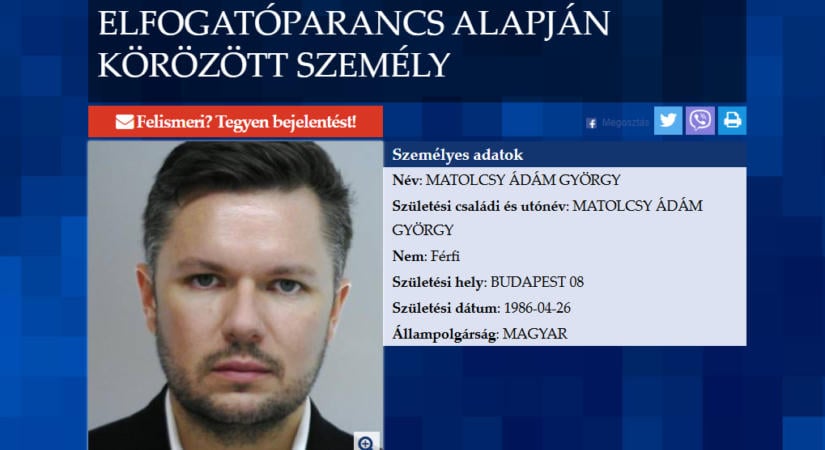 Kiadták az európai és a nemzetközi elfogatóparancsot Matolcsy Ádám és Stofa György ellen