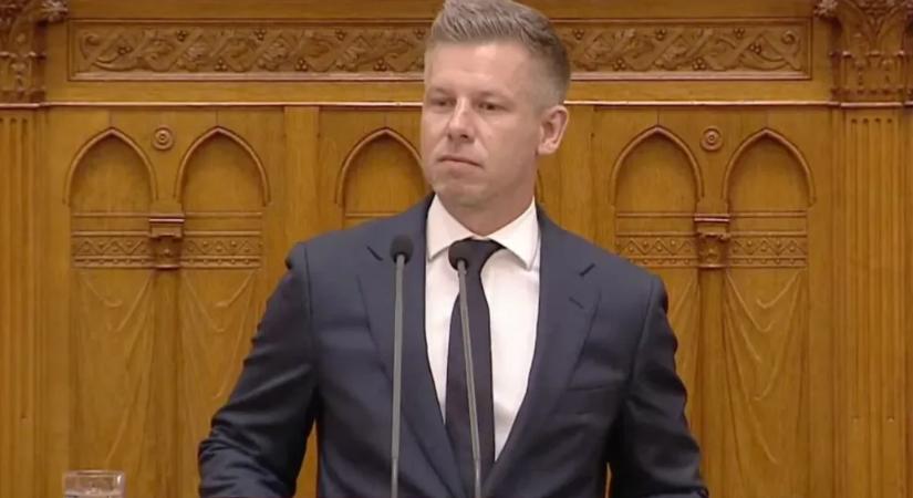 Videón, ahogy el-elcsukló hangon mond köszönetet Kátai-Németh Vilmosnak Magyar Péter