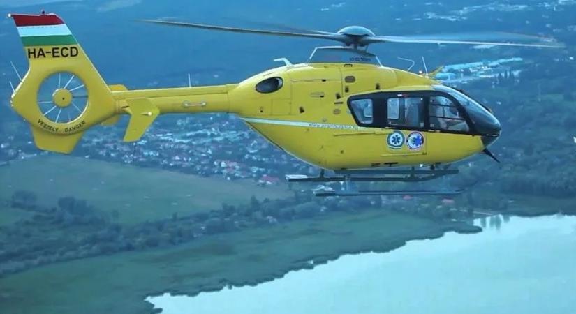 Három mentőhelikopter érkezett a sárvári halálos baleset helyszínére